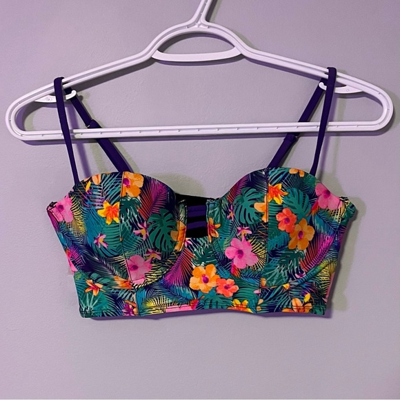 Floral print bathing suit top - Picture 1 of 4